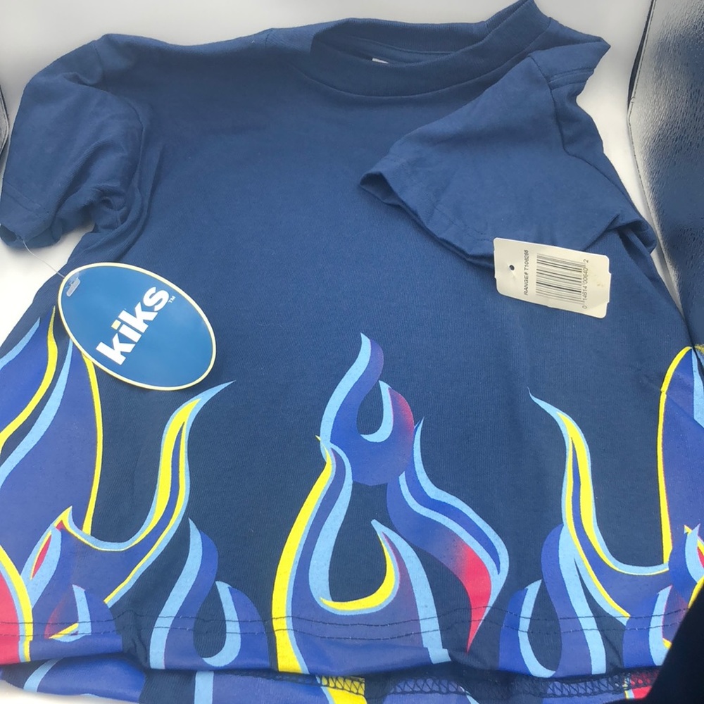 Boys Kiks Brand Flame Design